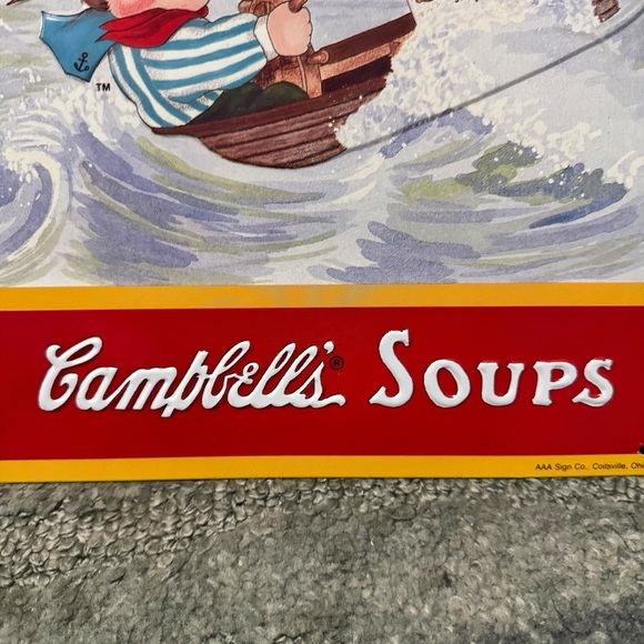 1993 Campbell’s Soup Sign #9 Sailboat AAA Vintage - Picture 4 of 9